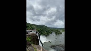 ATHIRAPALLY WATER FALLS travel drone droneview nature snow peace waterfall kerala [upl. by Nilpik119]