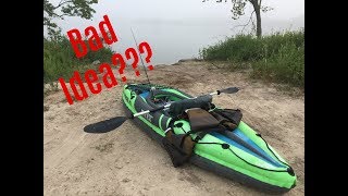 Inflatable Kayak Bass Fishing [upl. by Donald]