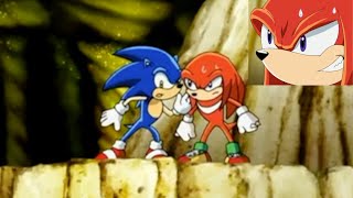 Sonic X Comparison Sonic Whispers To Knuckles Japanese VS English [upl. by Arot]