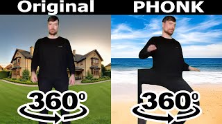 Mr Beast Rizz Original vs Phonk 360º [upl. by Babette296]