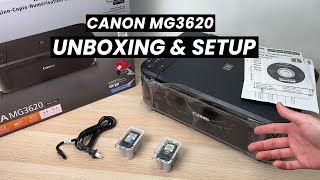 Canon PIXMA MG3620 Printer Unboxing and Full Setup [upl. by Darum]