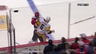 Jamie Oleksiak vs Tom Wilson December 19th 2018 [upl. by Danika]