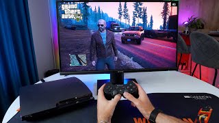 PS3 Slim On 27quot 1440p ELED Gaming Monitor GTA 5 Story Mode POV [upl. by Slaughter815]