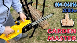 Elektromos láncfűrész beüzemelése  Garden Master GM06016 2000W [upl. by Llyrat]