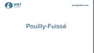 How to say it Pouilly Fuissé [upl. by Damek]