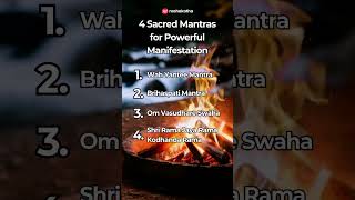 4 Sacred Mantras for Powerful Manifestation [upl. by Cornwall694]