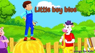 Little boy blue  Kids Rhyme  songs for children  Kids learning  Baby boosh [upl. by Spieler]