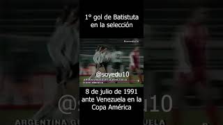 Primer gol de batistuta en la seleccionargentina 1991 [upl. by Aerol]