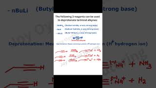 Organic reagents for deprotonation of terminal alkynes joyoyebisitutoring organicchemistry [upl. by Oterol]