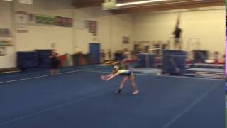 Anna Yeates Byers Gymnastics Roseville level 10 Graduation 2020 working on Full in on floor [upl. by Woodruff]