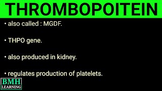 Thrombopoitein  Thrombopoiesis [upl. by Nehtanoj92]