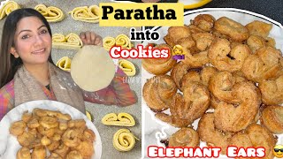 PARATHY SY YE B BAAN SKTA HAI  EASY FRENCH HEART COOKIES WITH FROZEN PARATHA  PARATHA BISCUITS [upl. by Ano]