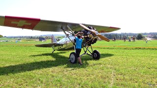 Dewoitine D26  Swiss Military Trainer from 1931 [upl. by Maxa821]