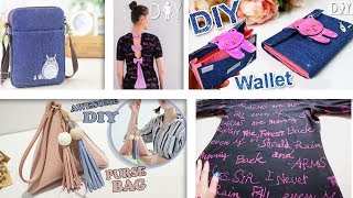 SUPER DIYs OLD CLOTH RECYCLE INTO CUTE BAGS amp TSHIRT  Cool DIY Bag Tutorials [upl. by Ryon]