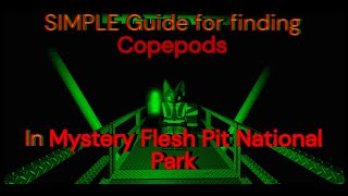 SIMPLE Guide video on how to find Copepods in Mystery flesh pit national park Roblox [upl. by Leede300]