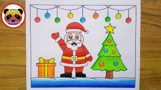 How to Draw Santa Claus Step By Step  Christmas Drawing  Santa Claus Drawing Merry Christmas Draw [upl. by Harsho]