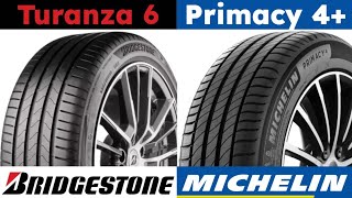 Bridgestone Turanza 6 vs Michelin Primacy 4 [upl. by Siubhan965]