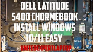 Anyone install windows on dell latitude 5400 Chromebook  5400 Chormebook install windows 11 easy [upl. by Elinet]