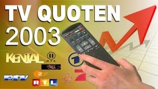 Einschaltquoten 2003 bis 2004 Gfk Mediadaten RTLRTL2Pro7ZDFSat1Kabel1Vox [upl. by Mutz]