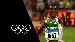 2 Races 2 Records 1 Athlete  Kenenisa Bekele  Olympic Records [upl. by Oshinski]