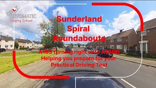 Sunderland Spirals Route 1 A183 A19N Only Automatic Driving School [upl. by Attelra]