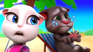 Talking Tom  Tom Got a Sunburn 🥵 Safety Tips ✅ Cartoon for kids Kedoo Toons TV [upl. by Na669]