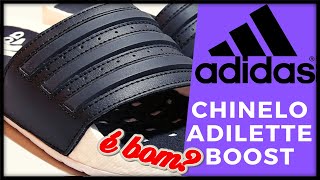 Chinelo ADIDAS com amortecimento Ultraboost  ADIDAS ADILETTE BOOST [upl. by Abdul]