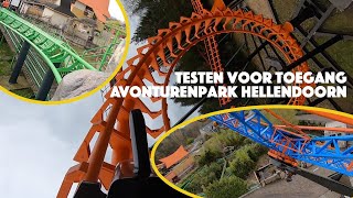 Testen voor Toegang in Avonturenpark Hellendoorn  Begin pretpark seizoen 2021  Opening Balagos [upl. by Whitney]