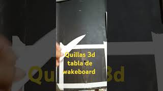 Colocación de quillas hechas en impresión 3d a una tabla de wakeboard wakeboarder wakeboarding [upl. by Ecirahs]