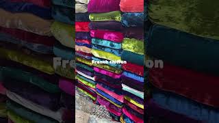 Pure French velvet dress shortvideo saree wedding trending short [upl. by Ihtac]