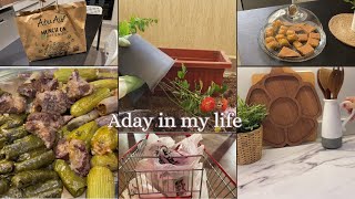 Anew day with me مشتريات ورق العنب والمحشي علي طريقتي🌹vlog dayinmylife shopping فلوق [upl. by Yartnoed375]