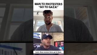 Savage Man Confronts AntiIsrael Protesters [upl. by Lenzi]