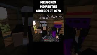 Minecraft MELHORES MOMENTOS EM 1679 😂minecraft minecraftshorts shorts funny memes [upl. by Neyr972]