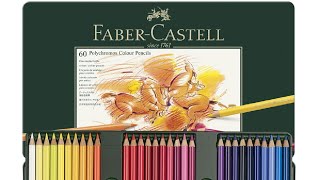 Lápis de cor Polychromos 60 cores  FaberCastell [upl. by Aisayt]