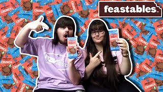 My Girlfreind And I Try Feastables Crunch Bar Honest Review [upl. by Savart939]