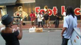 New Orleans best Street Band must see Music in the Streets May2012 [upl. by Ojybbob]