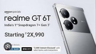 REALME GT 6T Qualcomm SM7675 Snapdragon 7 Gen 3 4 And Primium Look And Processer Chepest In 2024 [upl. by Bordie]