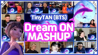 BTS TinyTAN  ANIMATION quotDream ONquot reaction MASHUP 해외반응 모음 [upl. by Fogel]