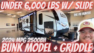 Bunk Model Travel Trailer under 6000 lbs  2024 MPG 2500BH [upl. by Irena422]