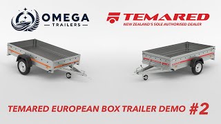 Temared Box Trailer Demo 2  Omega Trailers [upl. by Ahseile178]