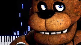 Five Nights at Freddys 1 Song  The Living Tombstone  Piano Tutorial [upl. by Britteny]