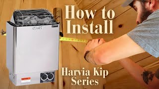 Harvia Kip series sauna heater installation guide [upl. by Atipul685]