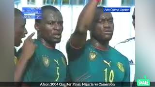 Afcon 2004 QF Nigeria vs Cameroon 2️⃣1️⃣ [upl. by Maon]