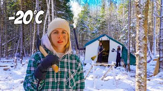 SURVIVING 24 HOURS IN A HOT TENT w Vanwives [upl. by Larson]