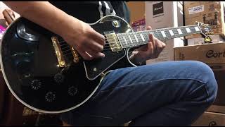 Epiphone Les Paul Custom Ebony Fingerboard Ebony Electric Guitar Sound Demo [upl. by Tommy38]