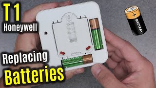 HONEYWELL Home T1 Battery Replacement GUIDE [upl. by Natanoy225]