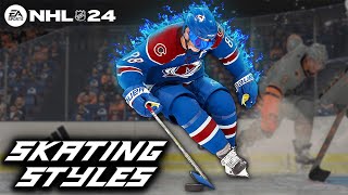 NHL 24 BEST Skating amp Shot Styles  Protect the Puck [upl. by Enohpets]