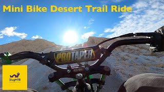 Coleman Mini Bike Trail Ride Desert Mini BIke Exploration [upl. by Doersten]