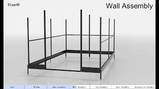 8x12 polycarbonate greenhouse installation video YPG204 [upl. by Aisaim]