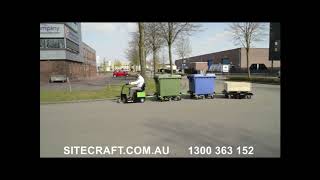 Movexx T2500SC Tow Tug  Tugger Train Wheelie Bin Trolley [upl. by Fausta]